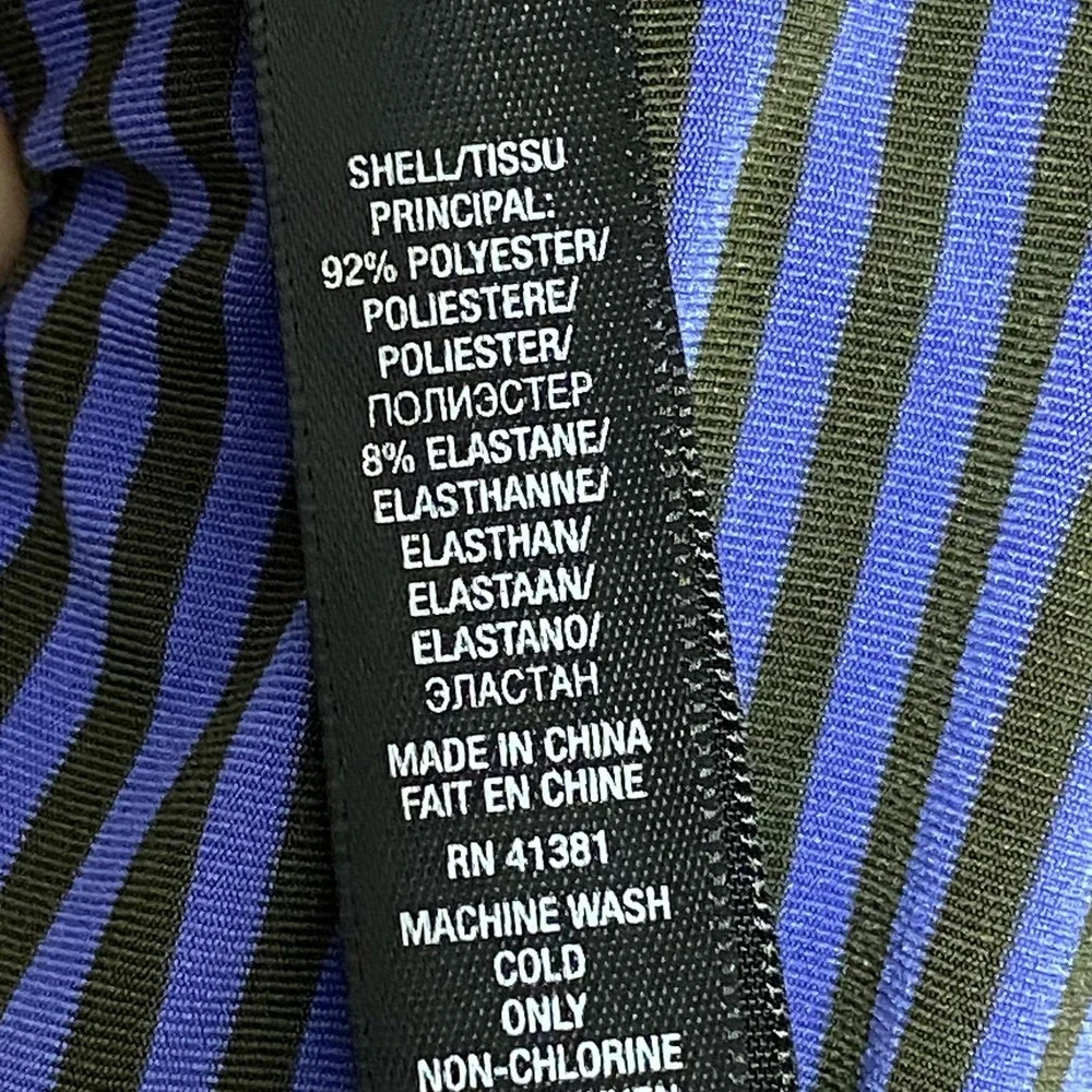 RLX Ralph Lauren Polo Shirt Mens Large Purple Stripe‎ Performance Golf Stretch